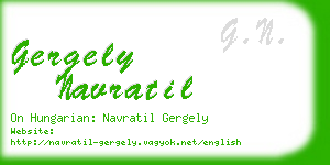 gergely navratil business card